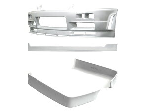 スカイライン R34 ER34 エアロセット H10/5〜H12/8/28 H12/8/30〜H14/8 H10/5〜H14/8 FRP 未塗装 社外品 SKYLINE 日産 ニッサン NISSAN 4ドア