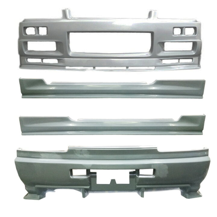 楽天市場】新品 スカイライン R34 34 2ドア 2door エアロ セット 3点 