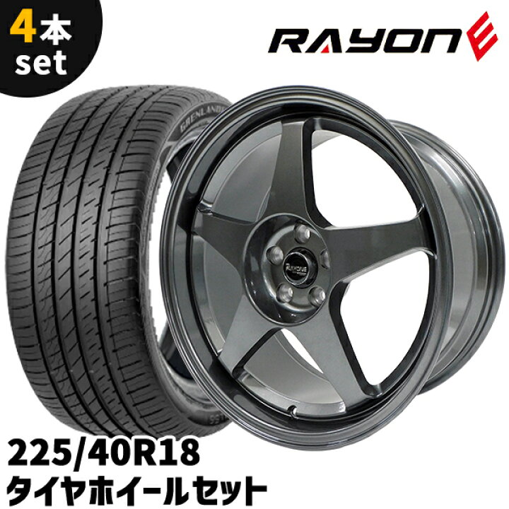 楽天市場】タイヤホイール 4本セット Rayone Racing 5089 18インチ 8.5 