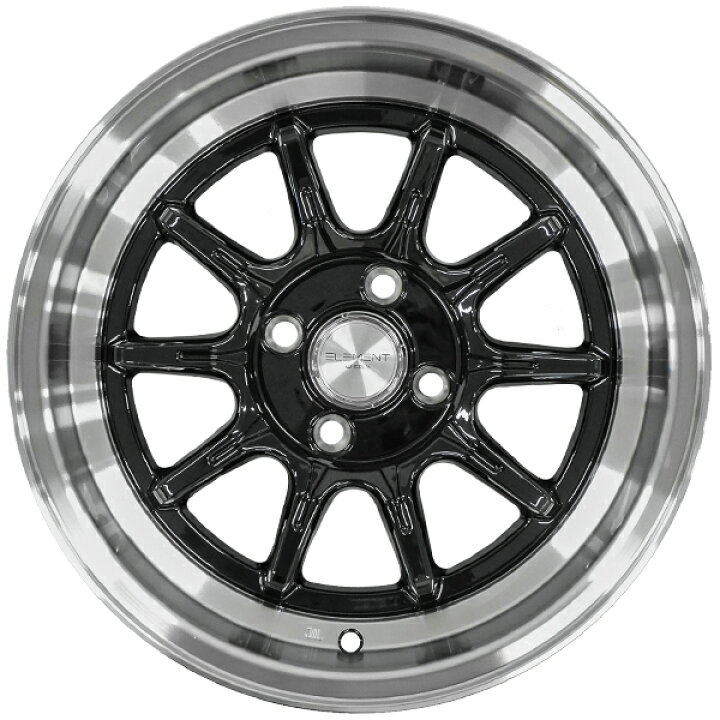 楽天市場】タイヤホイール 4本セット ELEMENT L024 185/55R15 15インチ 