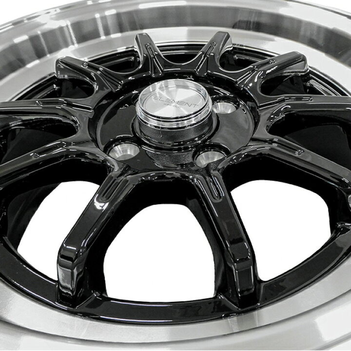 楽天市場】タイヤホイール 4本セット ELEMENT L024 165/55R15 15インチ 