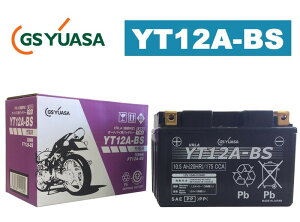 GSYUASA�iGS���A�T�j YT12A-BS VRLA�i����َ��j�o�C�N�p�o�b�e���[