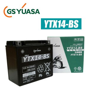 GSYUASA�iGS���A�T�j YTX14-BS VRLA�i����َ��j�o�C�N�p�o�b�e���[