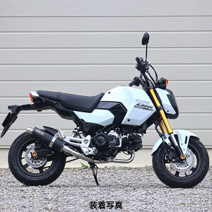 WR'S HONDA GROM �V���[�g�I�[�o���t���G�L�]�[�X�g F-BLACK�i�X�e�����X�j LC1180JM