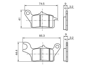 DAYTONA �ԃp�b�h No.124 TRICITY300 TRICITY155 TRICITY125/ABS 48663