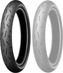 DUNLOP(�_�����b�v) KR410 110/70R17 TL �X�N�[�^�[���~�j�o�C�N �t�����g�^�C�� MEDIUM �������s�s�� 357877