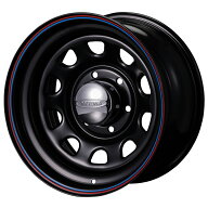 ハイエース ホイール DAYTONA-RS (デイトナ・アールエス) 16インチ×8J ±0 6穴 PCD139.7 CB110 ブラック…