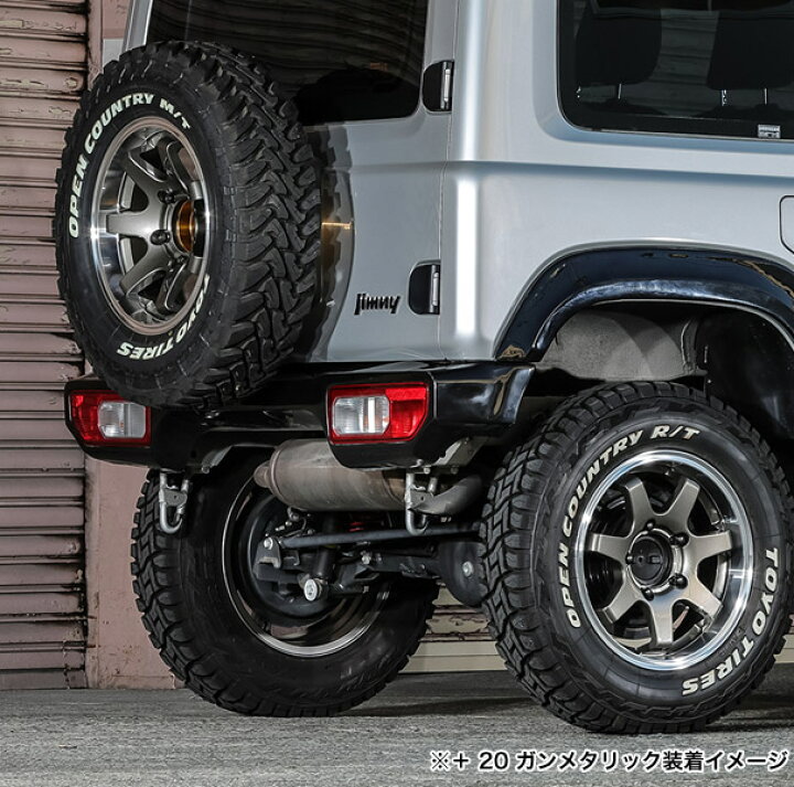 楽天市場】ジムニー ホイール MUD-SR7 16インチ 5.5J -20 ガン 