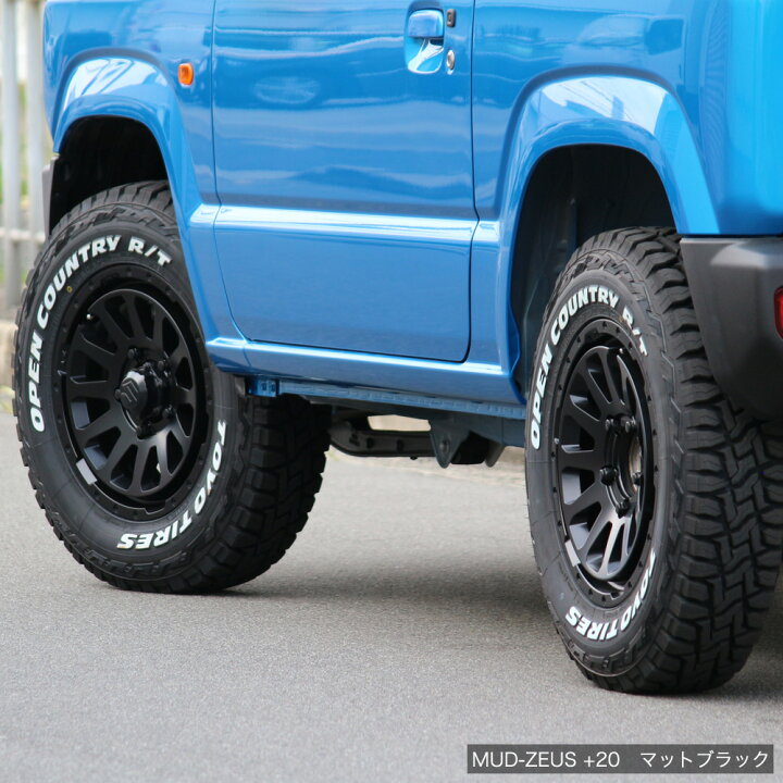 楽天市場】ジムニー ホイール 4本セット MUD-ZEUS 16インチ 5.5J +20  