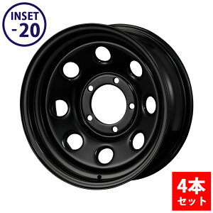 �y4�{�Z�b�g�z�W���j�[ �z�C�[�� �S�� 16�C���` 6.0J -20 �u���b�N 4�{�Z�b�g JA11/JA12/JA22/JB23/JB64/JB74 Roadster ���[�h�X�^�[ �J�[�p�i �O�� �h���X�A�b�v ���� �I�t���[�h �X�`�[���z�C�[�� �X�Y�L S