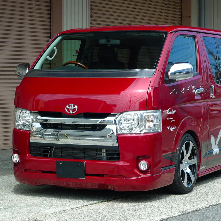 楽天市場】ハイエース 200系 4型 標準 エアロ 【3点セット】 フロント 