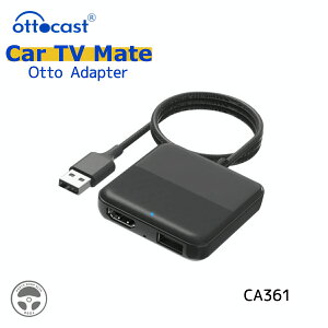 CA361 ottocast Car TV Mate CA361 HDMI }`fBAA_v^[ Q[@ TVXeBbN DVDv[ ~[O Q[R\[ LCarPlayڎԐp TV Stick USBP[u ԂŃRec