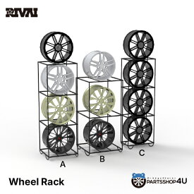 【P5倍 対象ショップ】新品ホイールラック A/B/C 3段 ラック Wheel Rack ディスプレイアルミホイール展示 タイヤ屋さん/ホイール屋さん/カー用品店収納 店舗展示 ホイール販売 イベント 屋外 屋外展示 ディスプレイ収納RIVAI Exizzle-Line 送料無料
