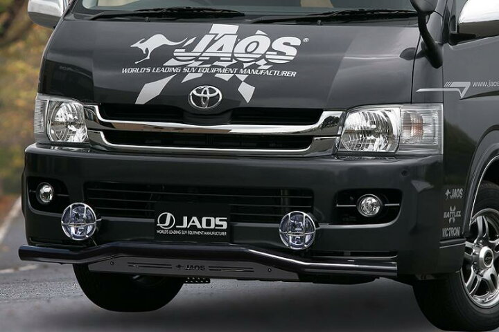 楽天市場】JAOS ジャオス フロントスキッドバー ブラック／ブラック 