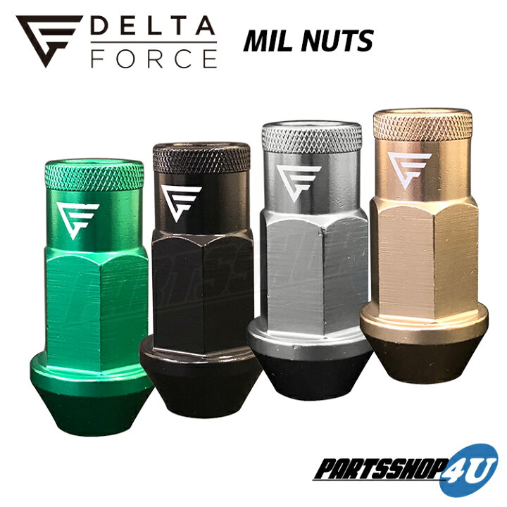 楽天市場】5穴用 20個セット DELTA FORCE MIL NUTS M12xP1.5 M12xP1.25  