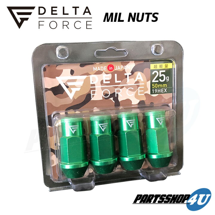 楽天市場】6穴用 24個セット DELTA FORCE MIL NUTS M12xP1.5 M12xP1.25  
