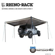 【最大P43倍】【RHINO-RACK】 BATWING AWNING (RIGHT) WITH STOW IT ライノラック バットウイング オーニ…