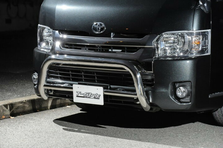 楽天市場 最大1 500円クーポン Tsd Styling Hiace ハイエース バンパーガード ワイド用 ハイエース カスタム Us テイスト ちょいアゲ アウトドア クロカン オフロード フロント カスタム 無骨 カッコイイ 改造 Parts Shop 4u
