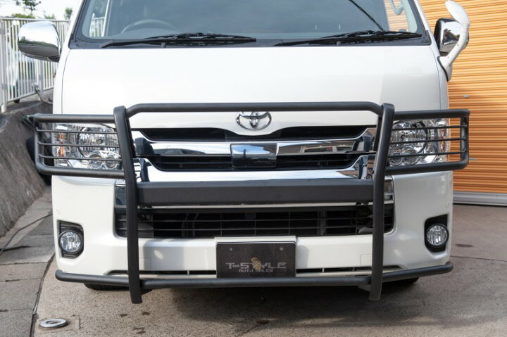 楽天市場 Tsd Styling Hiace ハイエース ワイド用 グリルガード カスタム Us テイスト ちょいアゲ アウトドア クロカン オフロード フロント カスタム 無骨 カッコイイ 改造 差別化 Parts Shop 4u