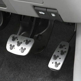 【最大P47倍】【公式】アウトレット 【ミッキーマウス】ATペダルセットK スポーツペダル アクセルペダル ブレーキペダル アルミ シルバー オートマ車 運転席 カスタム 改造 グリップ 滑りにくい かわいい ギフト ミッキーマウス ディズニー NAPOLEX WD-164 WD164