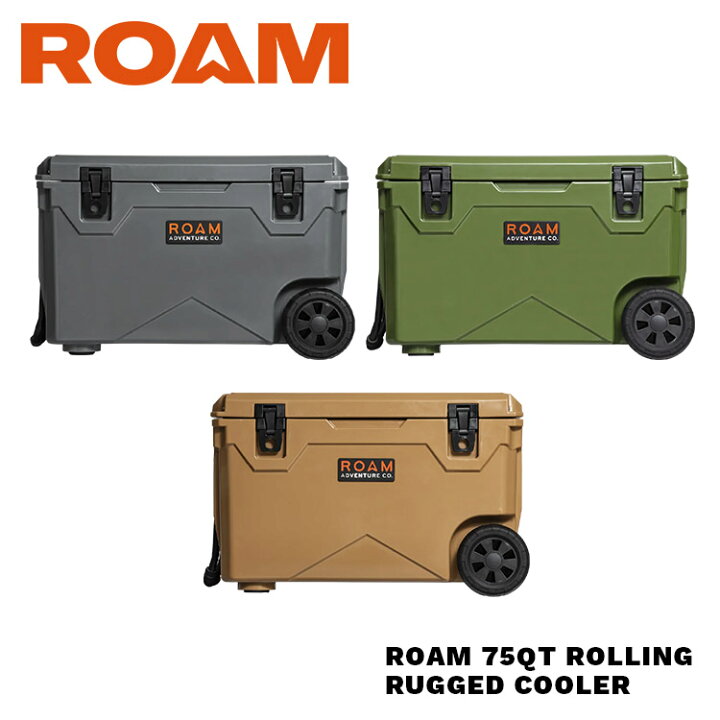 楽天市場】クーラーボックス 71リットルRUGGED COOLER 75QT ROLLING 約 