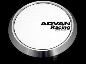 ADVAN Racing センターキャップ C/C フラット φ73 φ63 フラット ホワイトアルマイト V2386 V2389