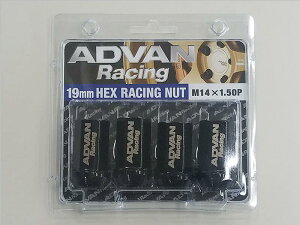 �yP5�{ �ΏۃV���b�v�zADVAN Racing M14x1.50P 19mmHEX���[�V���O�i�b�g V3047 �u���b�N �ʕ�19mm ���a�ђʃi�b�g 4��1�g ���[�V���O�i�b�g 19HEX P1.5M14 �X�`�[���� �A�h�o�� ���R�n�}YOKOHAMA