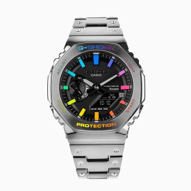 CasiOak Full Metal Rainbow (フルメタルレインボー）G-Shockシリーズ　Gショック IFLW ウォッチ 腕時計1本 防水 rolex ロレックス インテリア 収納 フランクミューラー オメガ ルイヴィトン グッチ ブライトリング カシオ GA-2100