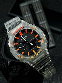 CasiOak Desert (カシオーク/クリアレッド）G-Shockシリーズ　Gショック IFLW ウォッチ 腕時計1本 防水 rolex ロレックス インテリア 収納 フランクミューラー オメガ ルイヴィトン グッチ ブライトリング カシオ GA-2100