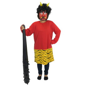 コスプレ 仮装 節分 鬼 衣装 Patymo 赤鬼ロングTシャツ 【 コスプレ 衣装 ハロウィン 仮装 コスチューム メンズ シャツ 節分衣装 大人用 パーティーグッズ 男性用 余興 】