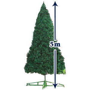 クリスマスツリー 500cmクリスマスツリー(5m大型・ビッグツリー) 【 大きい グリーンヌードツリー 飾りなし 装飾 】
