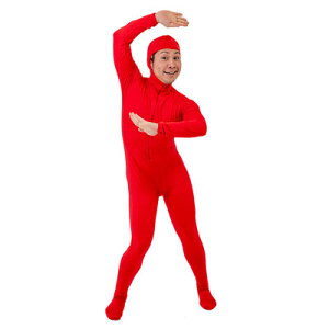 コスプレ 仮装 全身タイツ (赤/M) 【 コスプレ 衣装 ハロウィン 仮装 パーティーグッズ おもしろ コスチューム タイツ レディース メンズ おもしろコスチューム おもしろい 余興 爆笑 ウケる