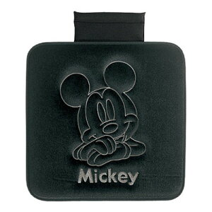 BONFORM(ボンフォーム) ミッキープレスベロア シングルクッション ブラック 【 カーアクセサリー シートクッション 内装用品 カー用品 車載グッズ 】