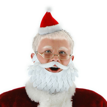 【あす楽12時まで】 エロープ(elope) サンタさんのメガネ・ヒゲ・プチハットセット [SANTA KIT] 【 クリスマス 小物 サンタコスプレ  白ひげ 変装グッズ 髭 仮装 サンタクロース 】 | パーティワールド