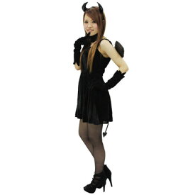 コスプレ 仮装 Patymo プリティーブラックデビル 【 コスプレ 衣装 ハロウィン 仮装 コスチューム 悪魔 デビル レディース 大人用 女性用 パーティーグッズ 余興 】
