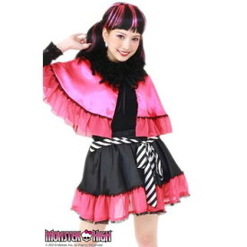 コスプレ 仮装 MONSTER HIGH チュチュ ブラック/ピンク モンスター・ハイ コスチューム 仮装 コスプレ衣装 その他キャラクター 大人 ストライプのリボン