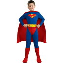 コスプレ 仮装 子ども用スーパーマンM 【 コスプレ 衣装 ハロウィン 仮装 コスチューム 子供 公式 DCコミック 映画キャラクター 子供用 パーティーグッズ アメコミ キッズ 正規ライセンス品 男の子 こども 】