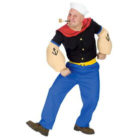 コスプレ 仮装 ポパイ 大人用 STD コスチューム 仮装 コスプレ衣装 その他キャラクター 大人用Std シャツ パンツ ベルト 帽子 マッスルアーム