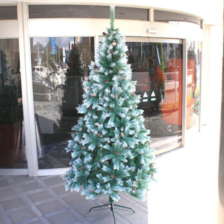 楽天市場】クリスマスツリー 240cmスノーデコツリー(松ぼっくり 
