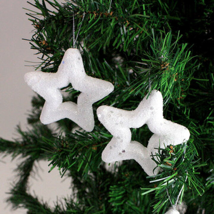 楽天市場 クリスマス ツリー オーナメント シュガースター 6個セット クリスマス オーナメント 星 スター クリスマスパーティー デコレーション パーティーグッズ クリスマスツリー 雑貨 クリスマス飾り 装飾 ツリー飾り パーティワールド