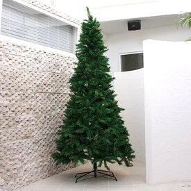 クリスマスツリー 240cmミックスリーフヌードツリー 【 飾りなし グリーンヌードツリー 大きい 大型 装飾 】
