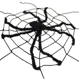240cm 巨大クモの巣 スパイダー付き 【 インテリア 雑貨 くも ネット ハロウィン デコレーション スパイダーウェブ 蜘蛛の巣 飾り 装飾品 】