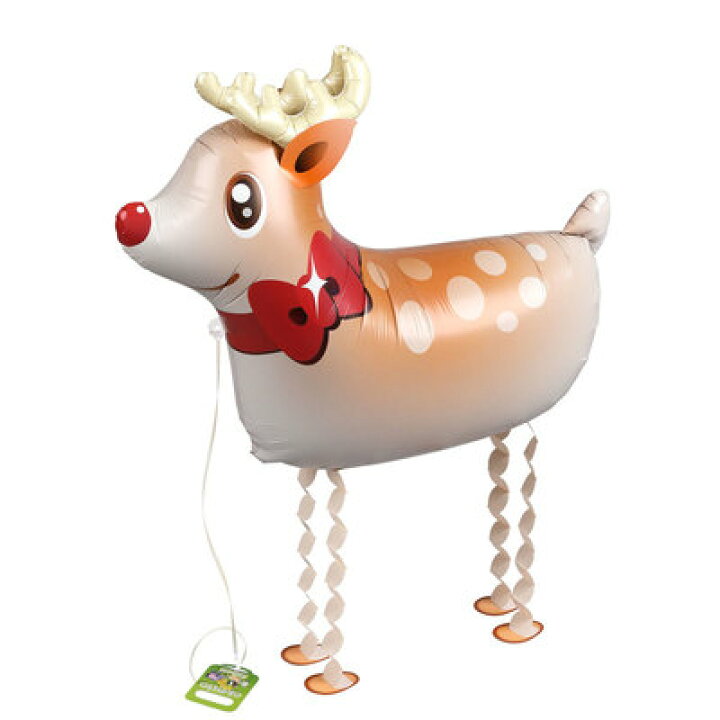 楽天市場 取寄品 お散歩トナカイ Dx 10枚入 フィルム風船 ヘリウムガス パーティー用品 お散歩風船 装飾品 飾り ふうせん お散歩バルーン パーティーグッズ アルミフォイル イベント用品 アニマル アルミホイル フィルムバルーン 動物 マイラーバルーン