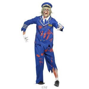 コスプレ 仮装 ゾンビパイロット 大人用 M Zombie Pilot/Captain Cost 【 コスプレ 衣装 ハロウィン 仮装 コスチューム パーティーグッズ メンズ ホラー 余興 男性用 怖い スプラッター グロテスク 】
