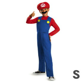 コスプレ 仮装 スーパーマリオブラザーズ マリオ クラシック 男の子用 S(4-6) 【 コスプレ 衣装 ハロウィン 仮装 コスチューム 子供 アニメ キッズ パーティーグッズ こども 子ども用 ゲームキャラ キャラクター 正規ライセンス品 子供用 】