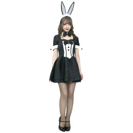 コスプレ 仮装 コスプレ バニーガール CLUB QUEEN Pop Bunny(ポップバニー) バニーガール 動物コスチューム 仮装 コスプレ衣装 大人用 アニマル レディース ハロウィン 文化祭 学園祭 パーティー なりきり 背中ファスナー マジックテープ留め 耳ワイヤー入り
