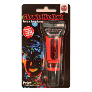 �R�X�v�� ���� GLOW IN THE DARK �O���[�C���U�_�[�N �t�F�C�X&�{�f�B�y�C���g ���b�h [Glow In The Dark Face & Body Paint (red)] ���j�G���^�[�v���C�Y �t�F�C�X�y�C���g �v�`���� �R�X�v������ ������ ��