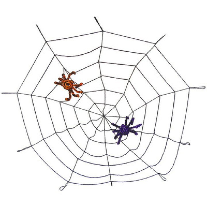 楽天市場 75cmスパイダーネットブラック インテリア 雑貨 ハロウィン クモの巣 飾り スパイダーウェブ 装飾品 くも 蜘蛛の巣 デコレーション パーティワールド