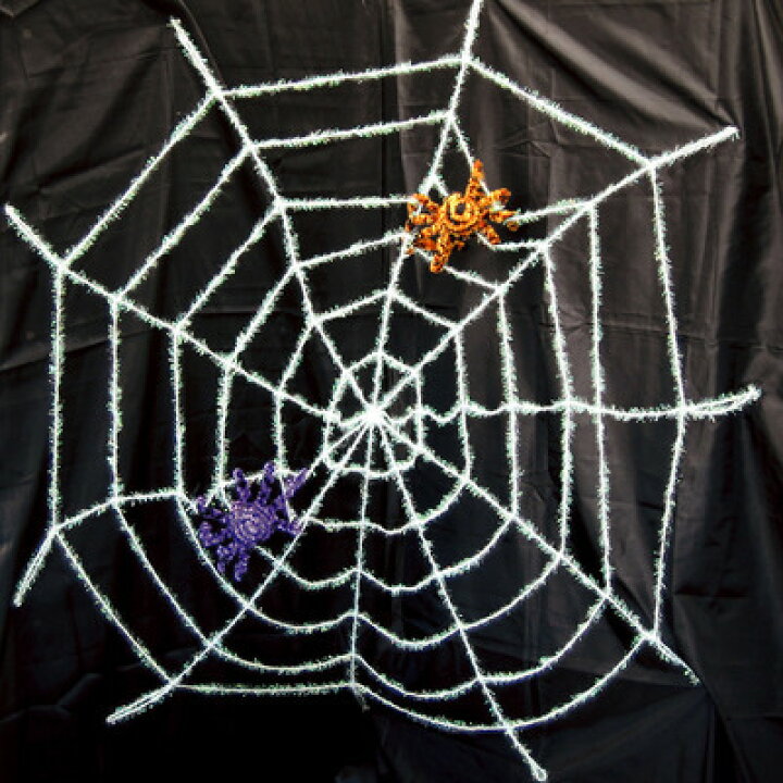 楽天市場 75cmスパイダーネットホワイト インテリア 雑貨 装飾品 蜘蛛の巣 ハロウィン くも デコレーション クモの巣 飾り スパイダーウェブ パーティワールド