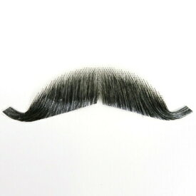 コスプレ 仮装 口髭・ひげ ヨーロピアン ダークグレイ (人毛) 【 コスプレ 衣装 ハロウィン 変装グッズ 付け髭 ヒゲ ハロウィン 衣装 パーティーグッズ プチ仮装 】